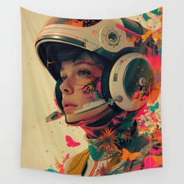Sci-Fi Girl Northern Wall Tapestry