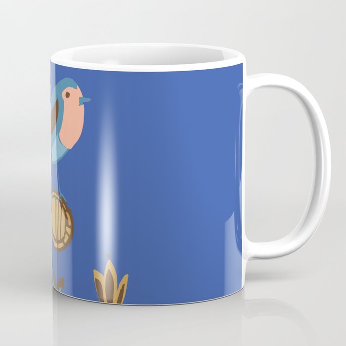 hygge blue bird Coffee Mug