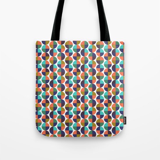 mod circles pattern Tote Bag