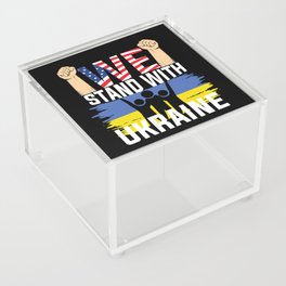 We Stand With Ukraine Acrylic Box