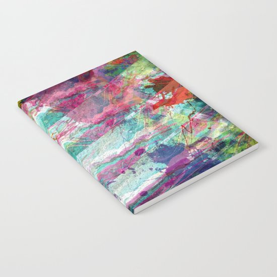 Bright Color Splash Abstract Notebook