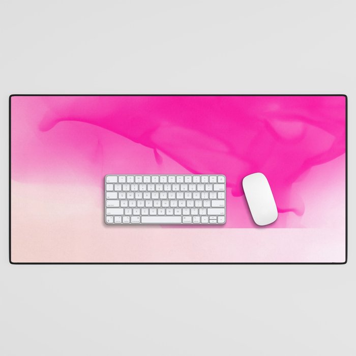 Pink Gradient Print Pastel Desk Mat