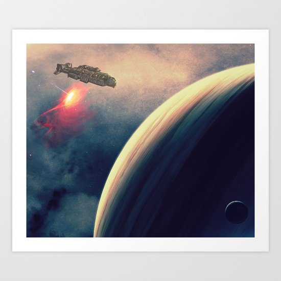 Excursion through time Art Print