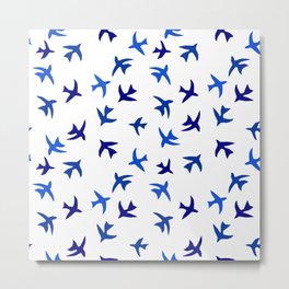 Matisse Small cut out bird pattern on white Metal Print | Matisse, Summer, Collage, Small, Freedom, Seagulls, Pattern, Cut Out, Graphicdesign, Coastal 