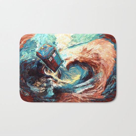 Tardis doctor who at starry night Dark Vortex iPhone 4 4s 5 5c 6, pillow case, mugs and tshirt Bath Mat