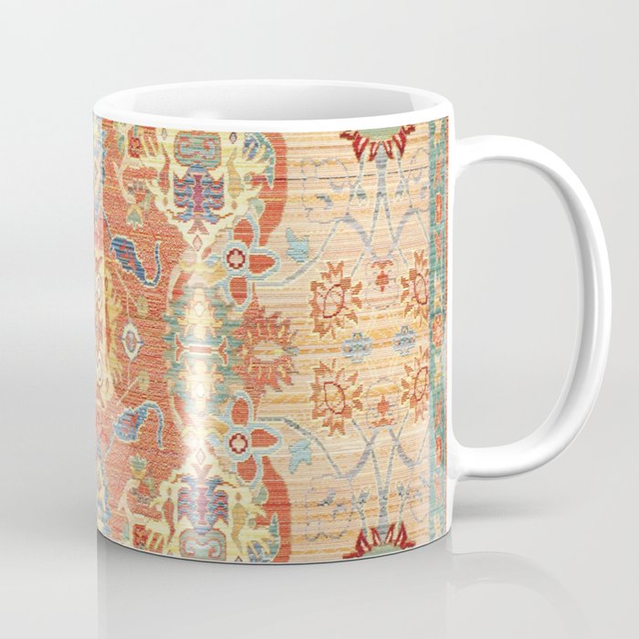 Fresh orange and blue oriental carpet Coffee Mug