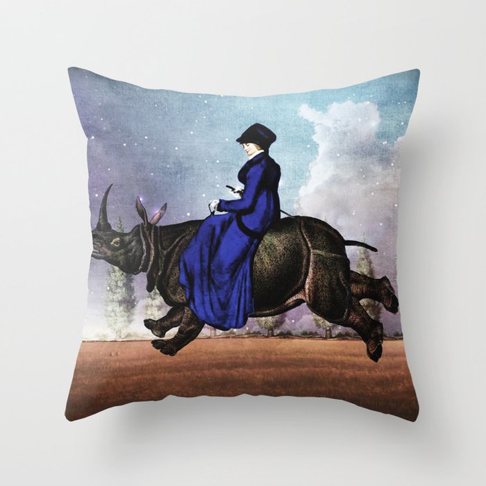 She went out into the field Throw Pillow