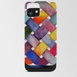 Rainbow Celtic Knot Abstract Pattern iPhone Card Case
