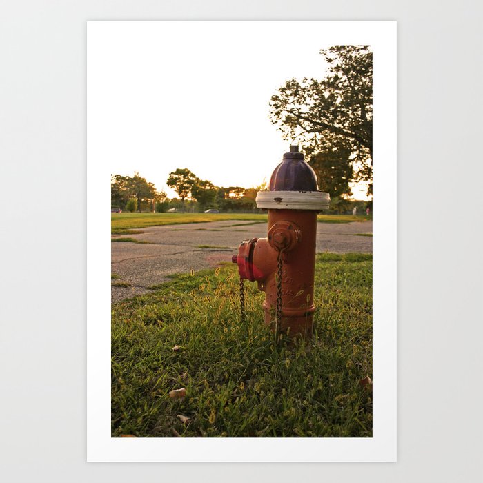 fire hydrant Art Print