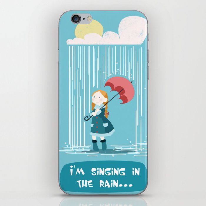 Singing in the Rain  iPhone Skin
