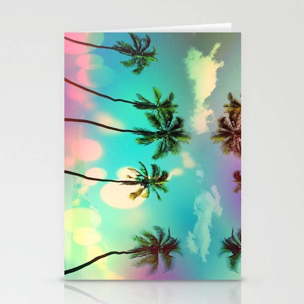 Palm trees Stationery Cards