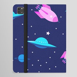 Mysterious Space And Space Objects Pattern iPad Folio Case