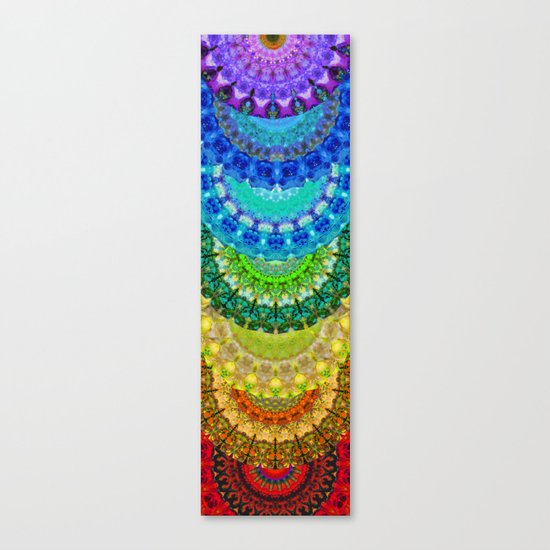 Chakra Mandala Healing Art by Sharon Cummings Canvas Print
