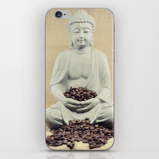 Coffee beans Buddha 3 iPhone & iPod Skin