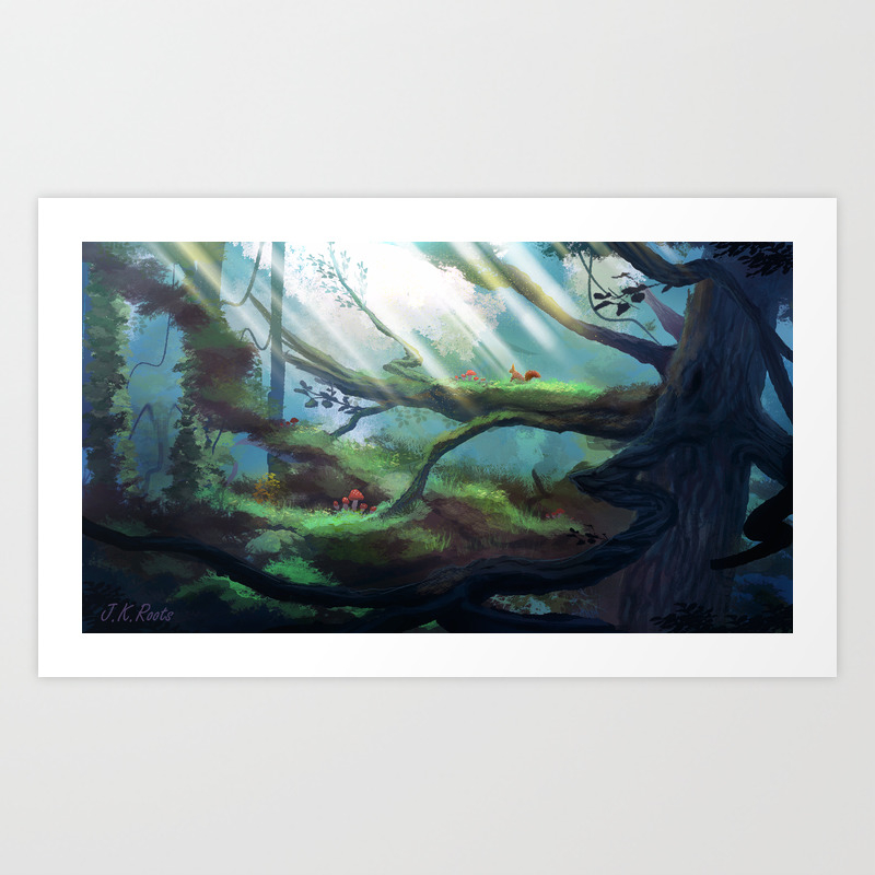In The Treetops Art Print By Jkroots Society6