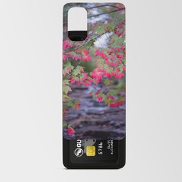 Autumn Riches - Fall Leaves Over Running Water, Great Head Trail, Acadia National Park, Maine, USA Android Card Case