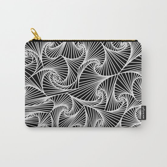 Fractal Sketch Dark Carry-All Pouch