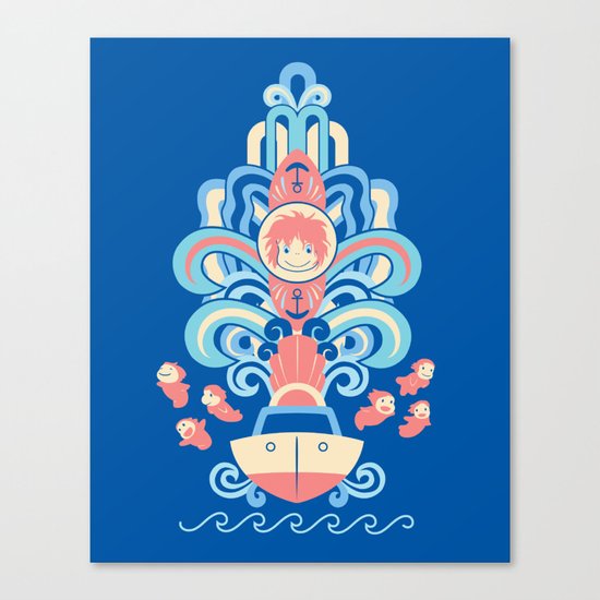 Ponyo Deco Canvas Print