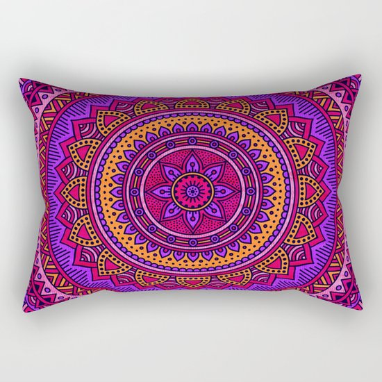 Hippie mandala 43 Rectangular Pillow
