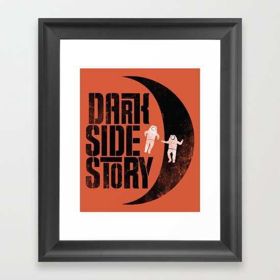 Dark Side Story Framed Art Print
