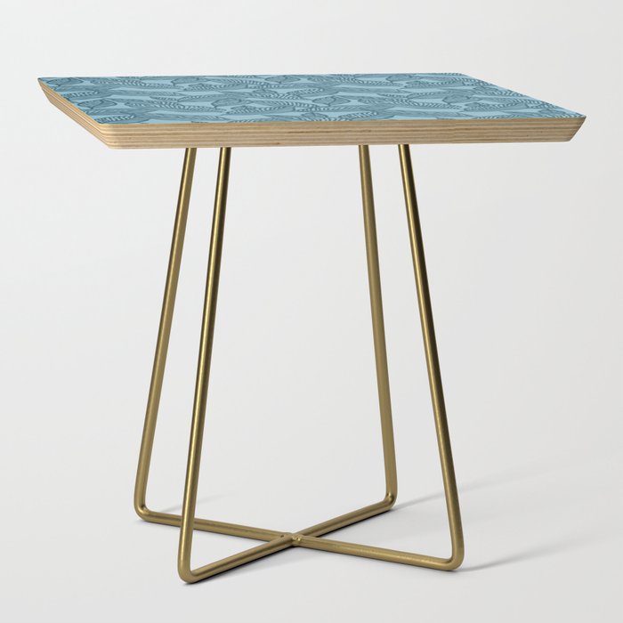 blue leaf Side Table