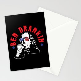 Ben Drankin Funny Independence Day Stationery Card