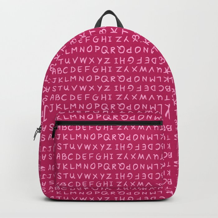 ABC in Pinks Backpack