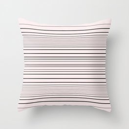 Stripes, 3 , minimal, fashion, lines, young, modern, stylish, pink, pink-black, Throw Pillow