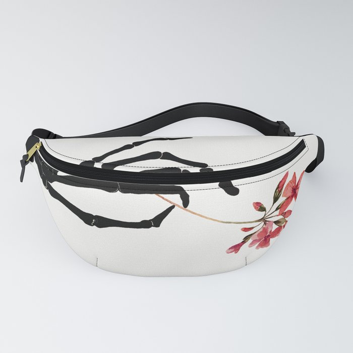 Skeleton Hand with Flower Fanny Pack