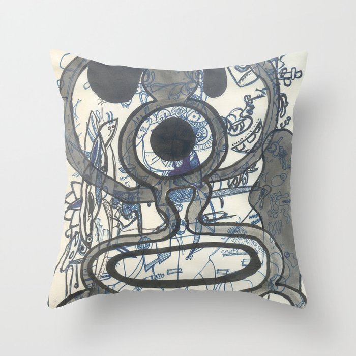 Out In The World Throw Pillow