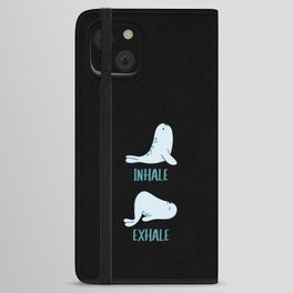 Seal Yoga Cute Seal Sport Inhale Exhale iPhone Wallet Case