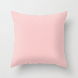 NOW ROSE QUARTZ soft pastel color Throw Pillow
