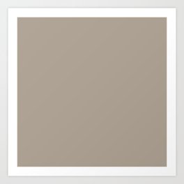 SIMPLY TAUPE SOLID COLOR Art Print