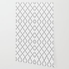 Black and White Minimalistic Pattern Wallpaper
