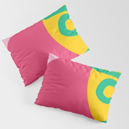 Abstract Pop Colorful Flower Like a Cut Out Pillow Sham