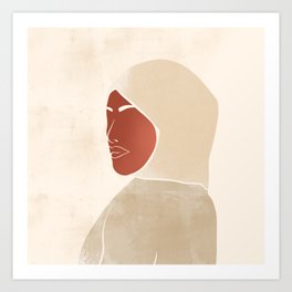 Black Woman with a Veil Art Print