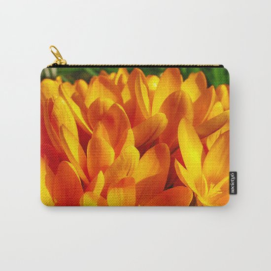 Yellow Flowers Carry-All Pouch