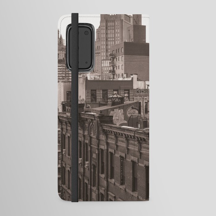 Architecture of NYC | Sepia Photography | New York City Android Wallet Case