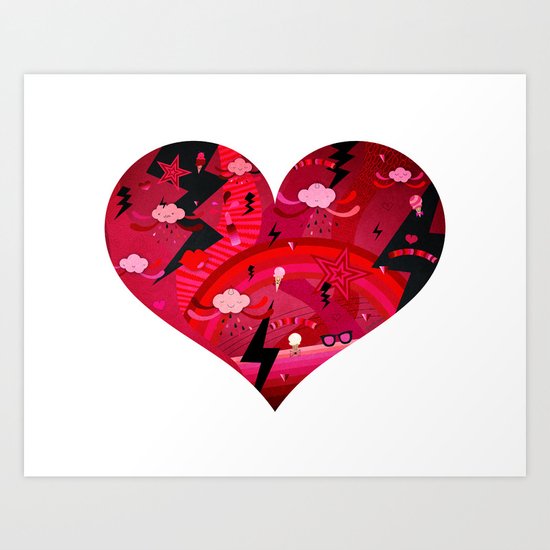 BIG HEART Art Print