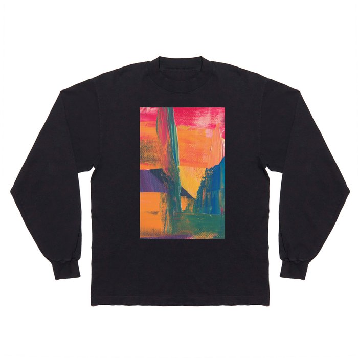 Abstract Painting Long Sleeve T Shirt