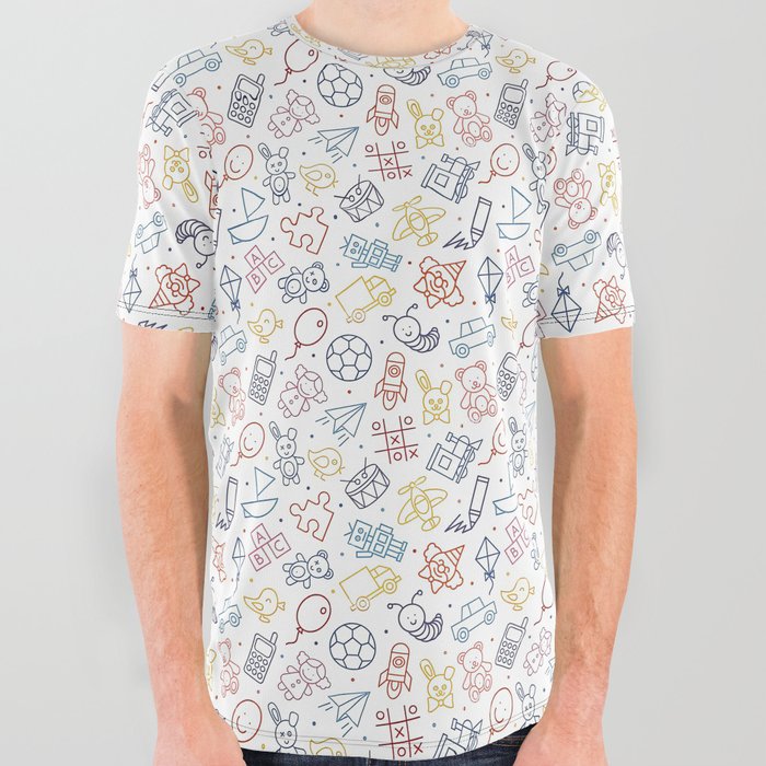 Funny drawings All Over Graphic Tee