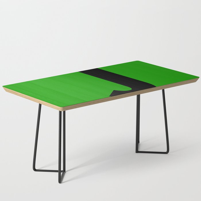 Letter J (Black & Green) Coffee Table