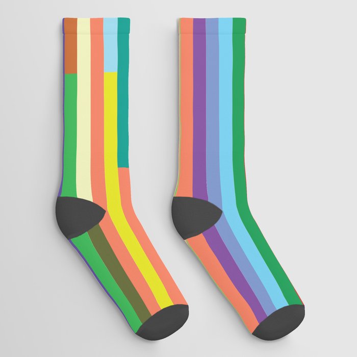 Colorful bars artistic design. beautiful background. Socks