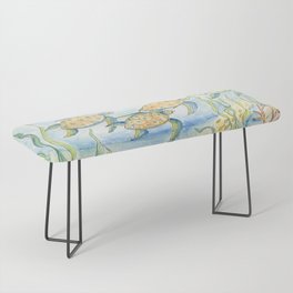 Sea Turtles, Coral and Kelp Bench