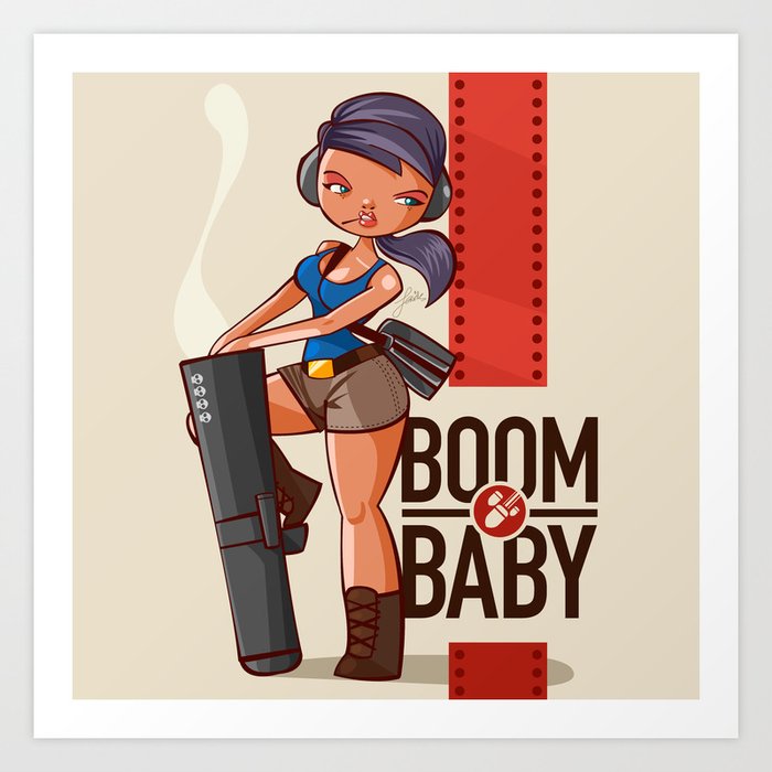 Buy Boom Beach Fan Art - Zooka Art Print by Pweety Sexxay. 
