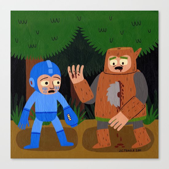 The Death of Woodman Canvas Print