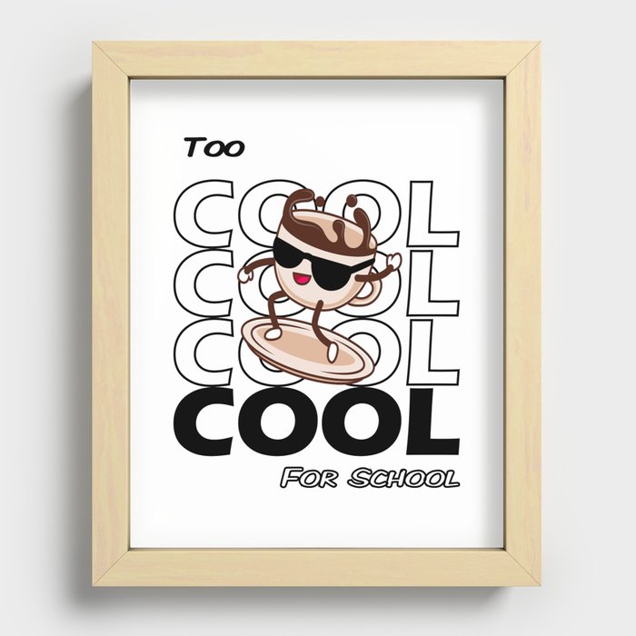 Too Cool For School Recessed Framed Print