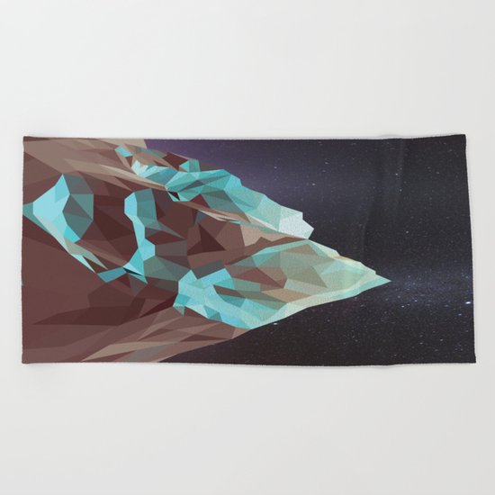 Night Mountains No. 5 Beach Towel