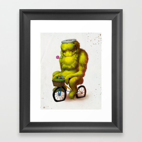 Bike Monster 1 Framed Art Print