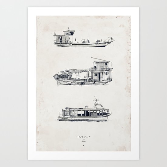Tigre Delta: Ships Part One Art Print